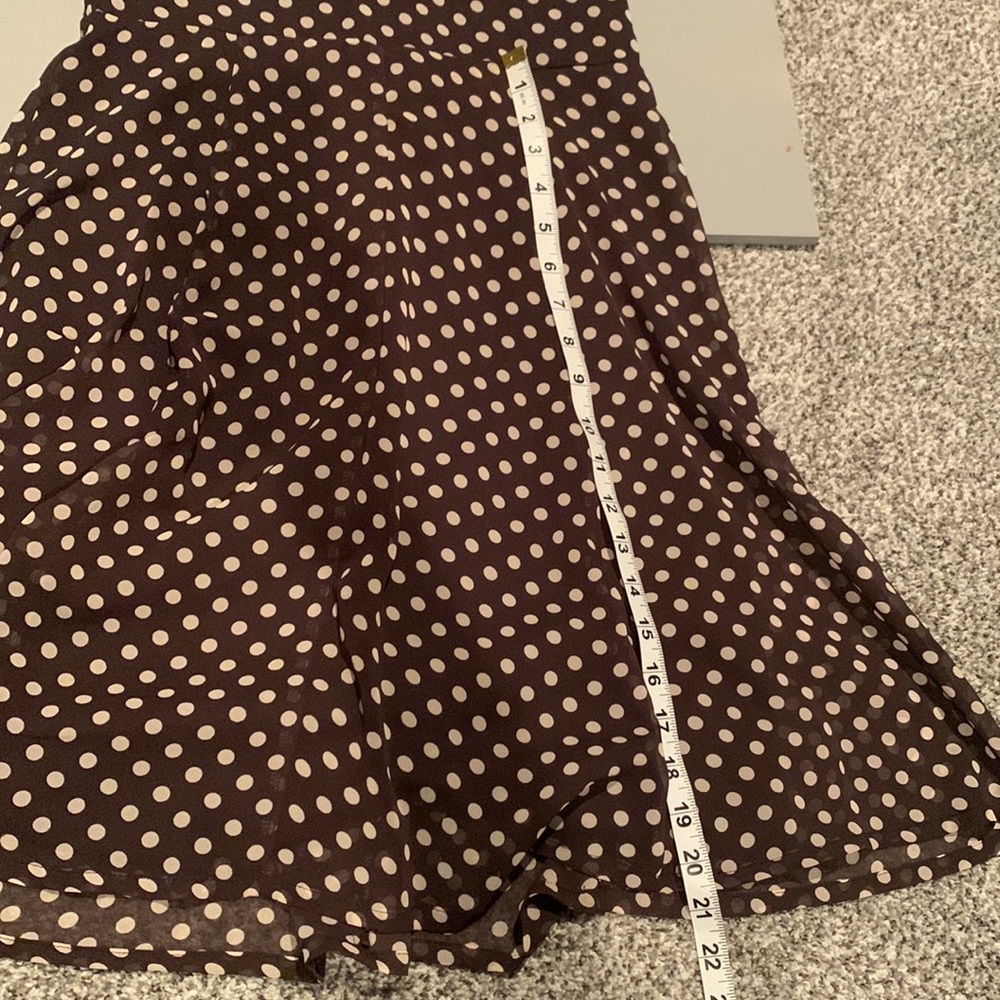 Brown & Beige polka dot dress - Picture 4 of 7